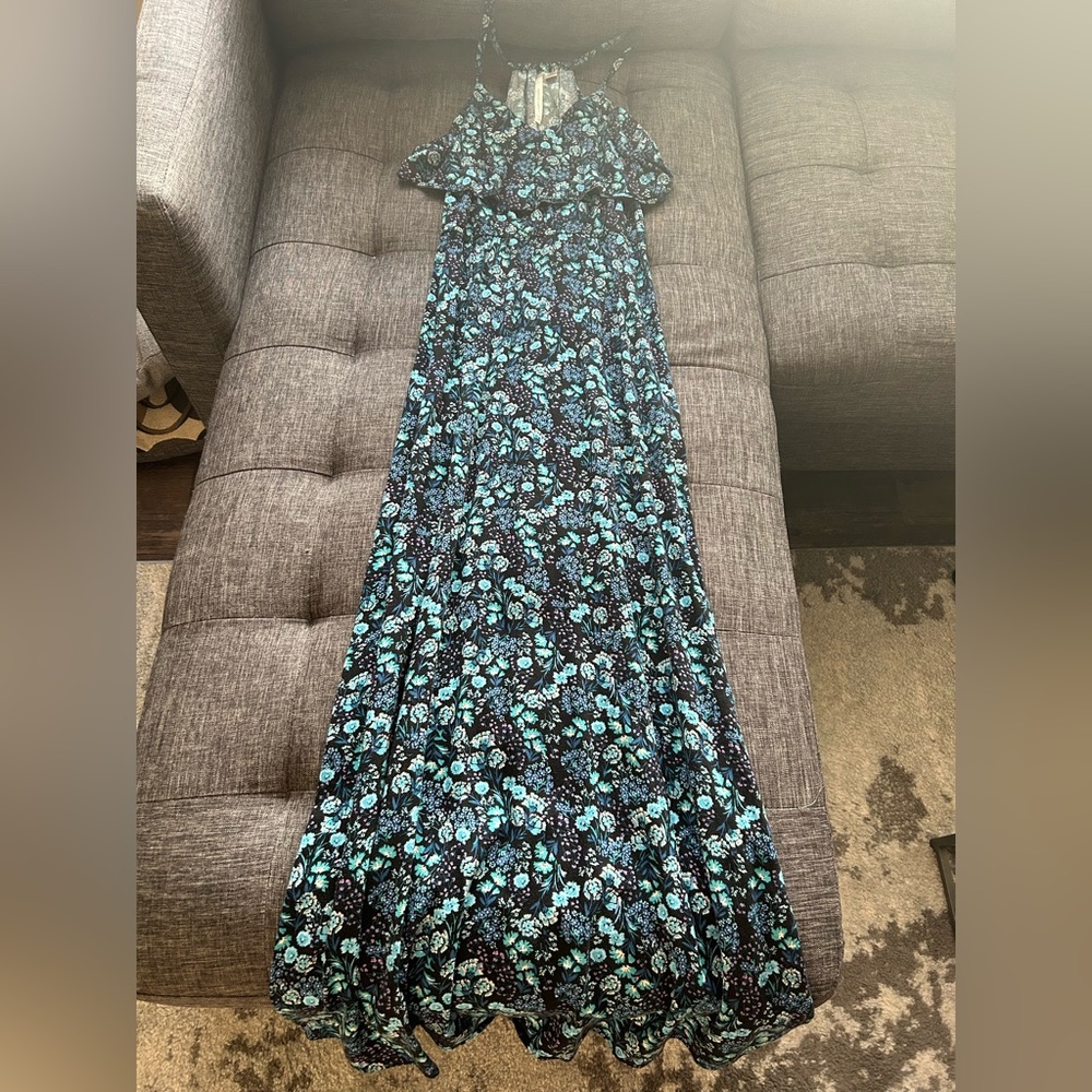 Lauren Conrad Floral Romantic Maxi Dress (XS)